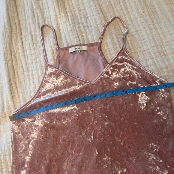 Ro & De Dusty Pink Velvet Camisole - Picture 5 of 7